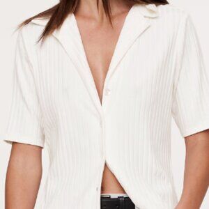 Women's Ribbed Short-Sleeve Resort Shirt